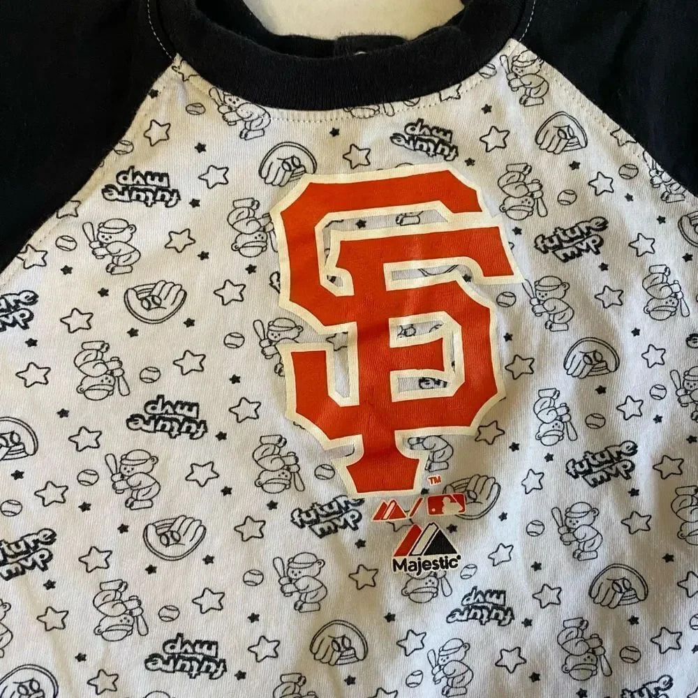 San Francisco Giants Baseball One Piece Ringer MVP Majestic Size 18mo Unisex